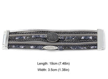 Load image into Gallery viewer, Tara Multi-Strand Leather Bracelet