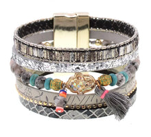 Load image into Gallery viewer, Madison Bohemian Multi-Strand Magnetic Bracelet