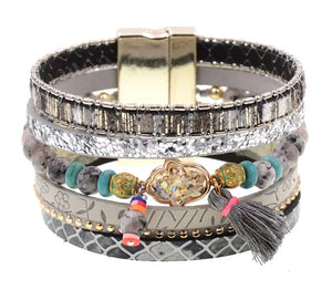 Madison Bohemian Multi-Strand Magnetic Bracelet