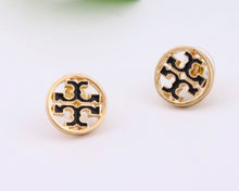 Load image into Gallery viewer, Elegant Cross Button Stud Earrings