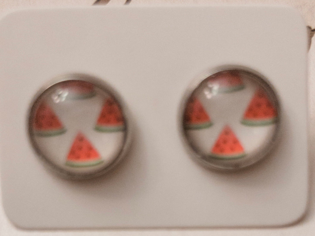 Watermelon /Stainless Steel Setting